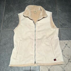Woolrich Women’s Vest Corduroy Faux Fur Lined Size Small